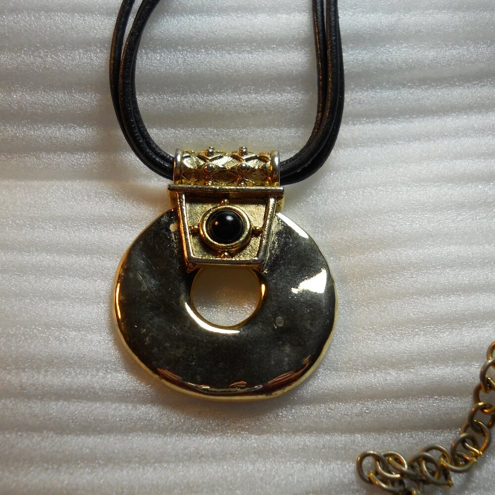 Chico's - Egyptian Mandala Pendant Necklace  228 - Picture 2 of 3